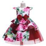 Flower Printed Birthday Dress