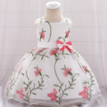 Floral Kids Embroidery Dress