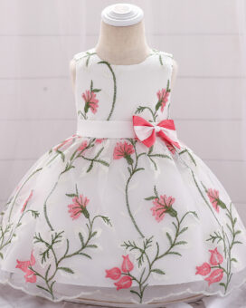 Floral Kids Embroidery Dress