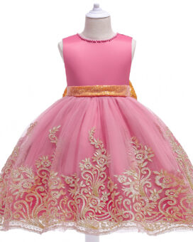 Pink Princess Flower Girl Dresses