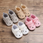 Cotton Baby Fabric Animal Mice Shoes