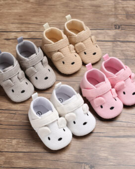 Cotton Baby Fabric Animal Mice Shoes