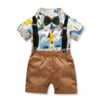 Baby Boy Romper Suit With Bow