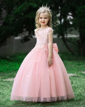Pink Floral Princess Dress