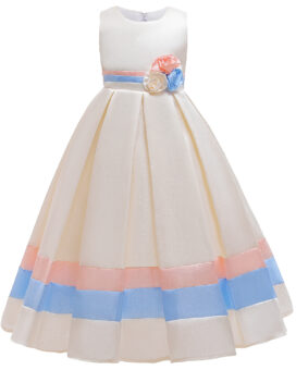 Colourblock Bow Back Dress