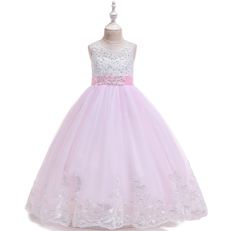 Embroidery Kids Party Dress - Image 3