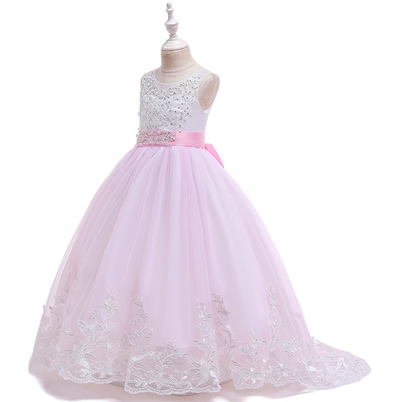 Embroidery Kids Party Dress - Image 4