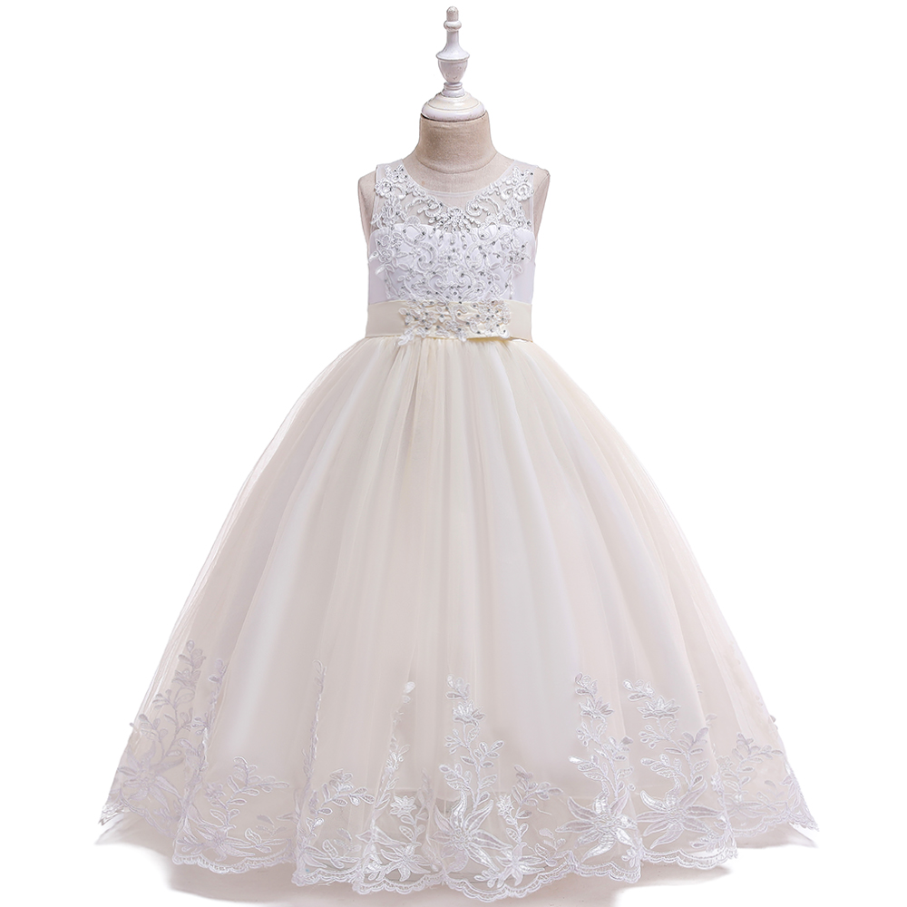 Embroidery Kids Party Dress - Image 6