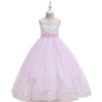 Embroidery Kids Party Dress