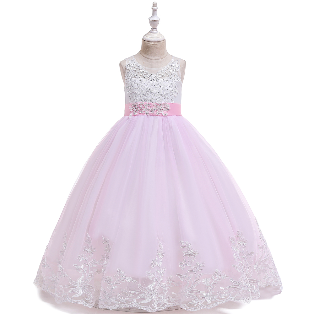 Embroidery Kids Party Dress