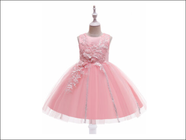 Pink Floral Princess Dress 