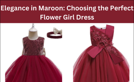Elegance in Maroon: Choosing the Perfect Flower Girl Dress