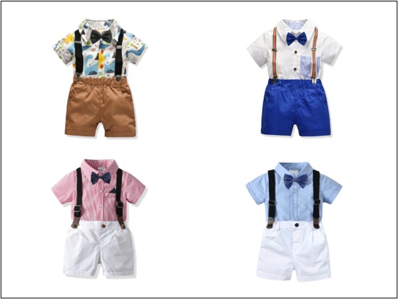 Boys Cotton Romper Set